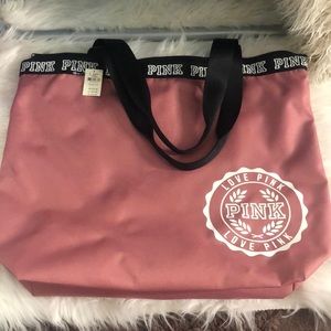 vs pink zip tote